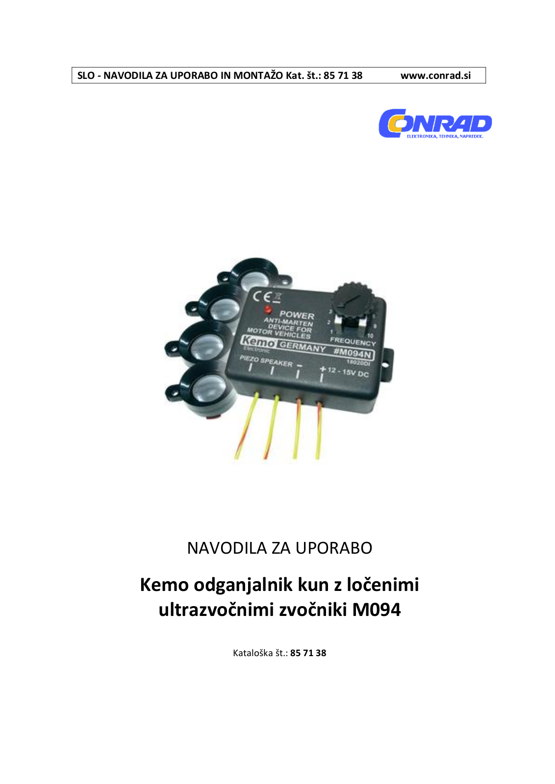 Kemo M094 User guide