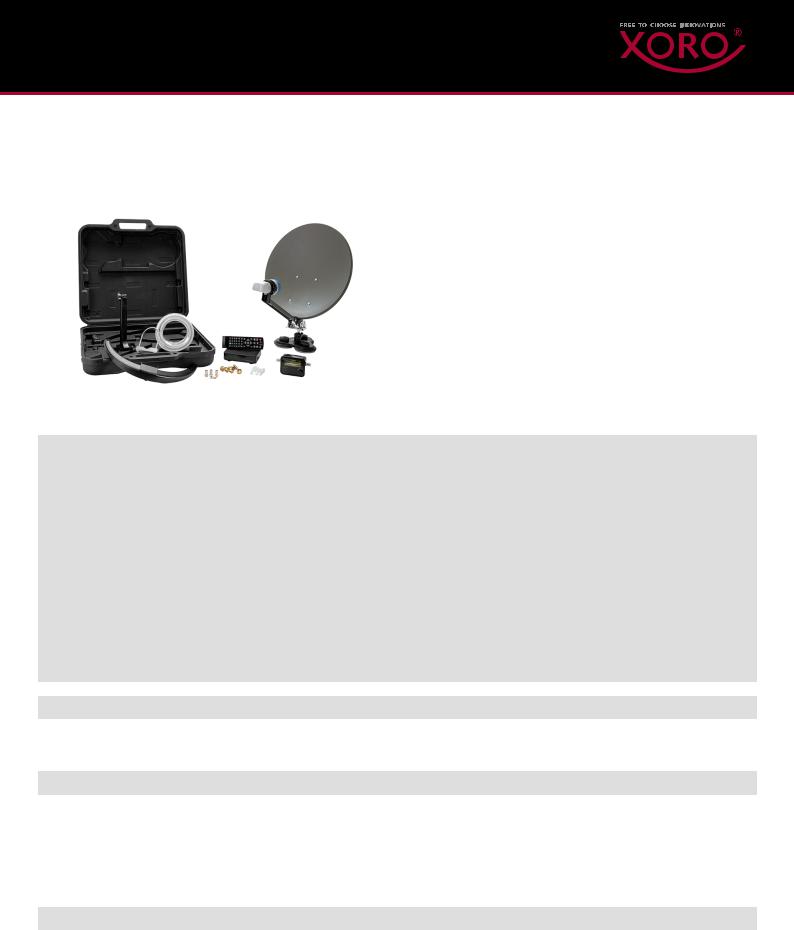 Xoro MCA 38 HD User Manual