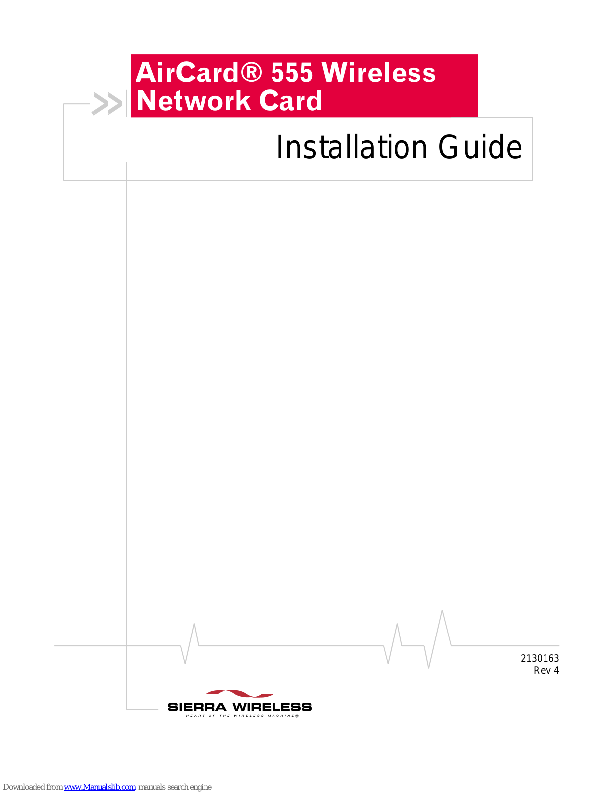 Sierra Wireless AirCard 555 Wireless Installation Manual