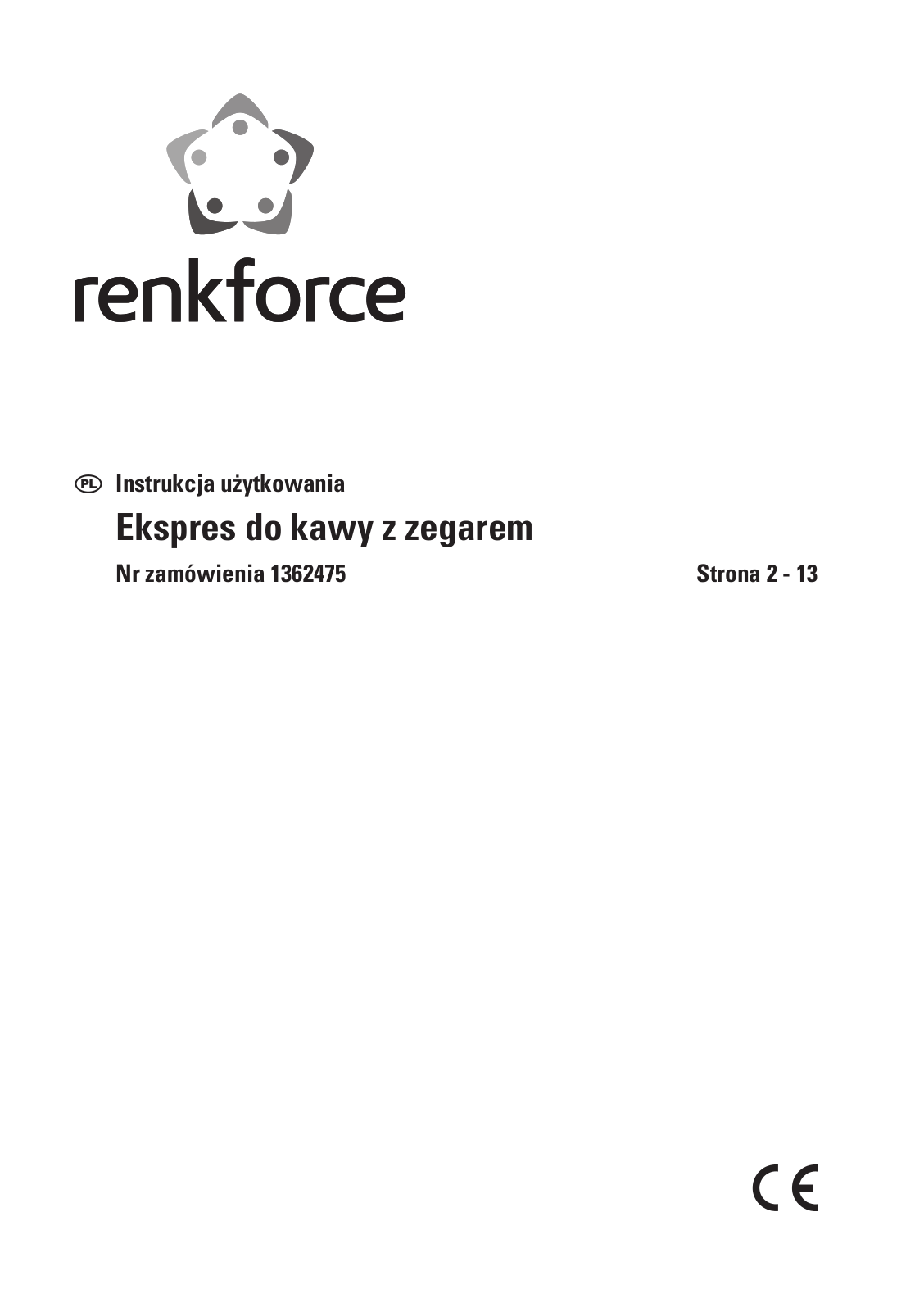 Renkforce 136 24 75 Operating Instructions