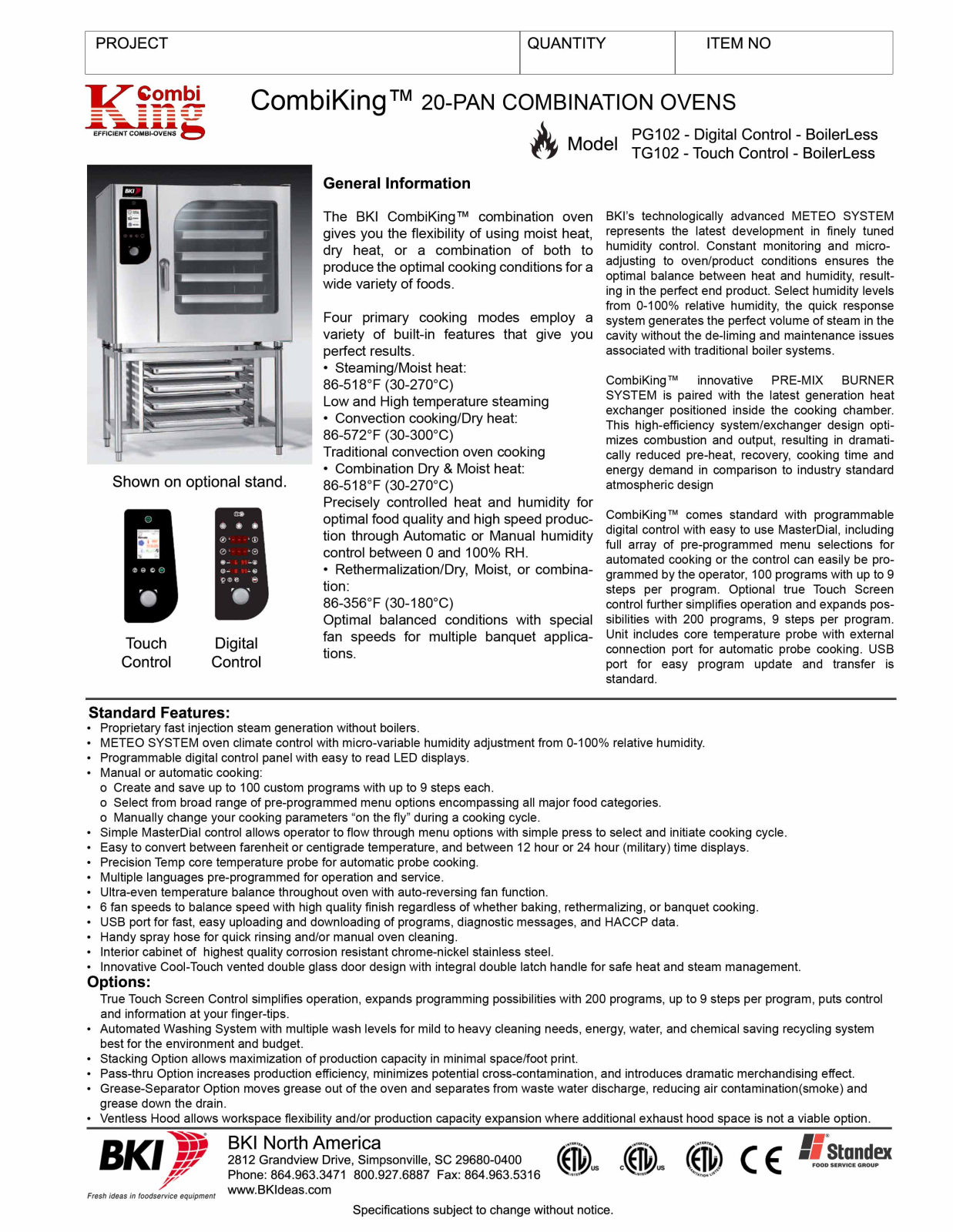 BKI PG102 User Manual