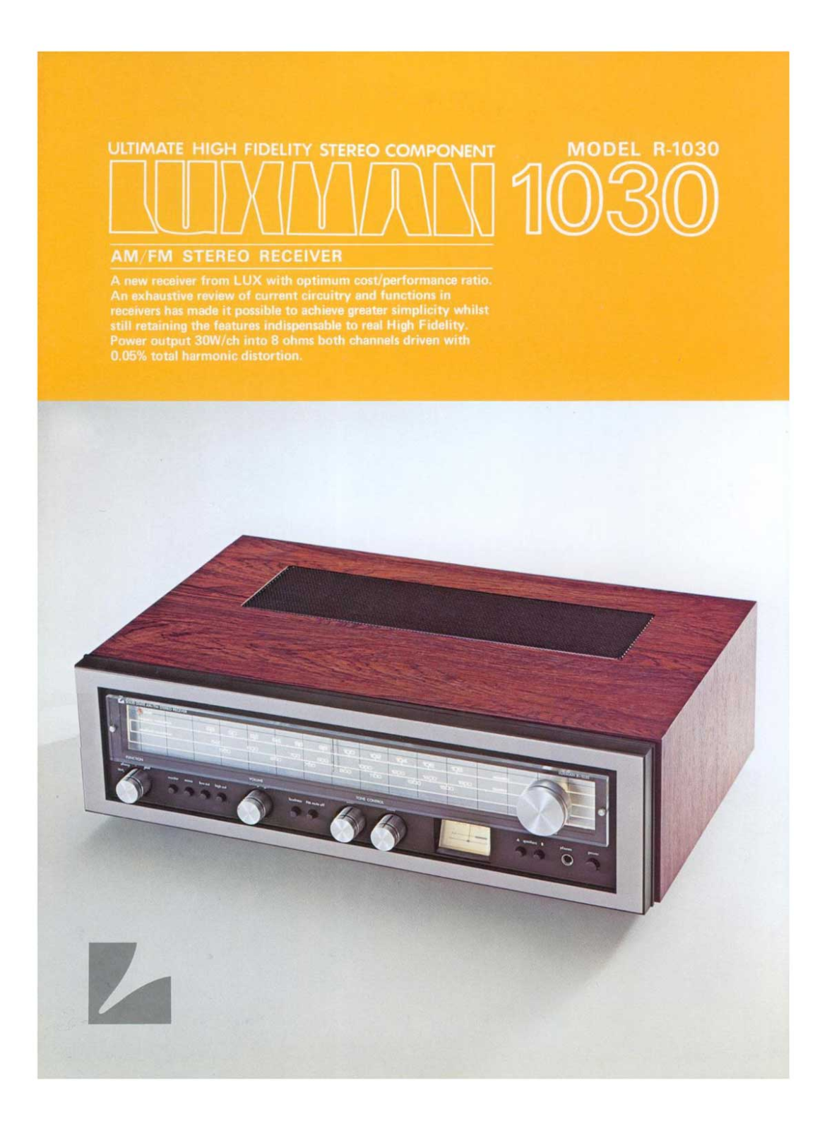 Luxman R-1030 Brochure