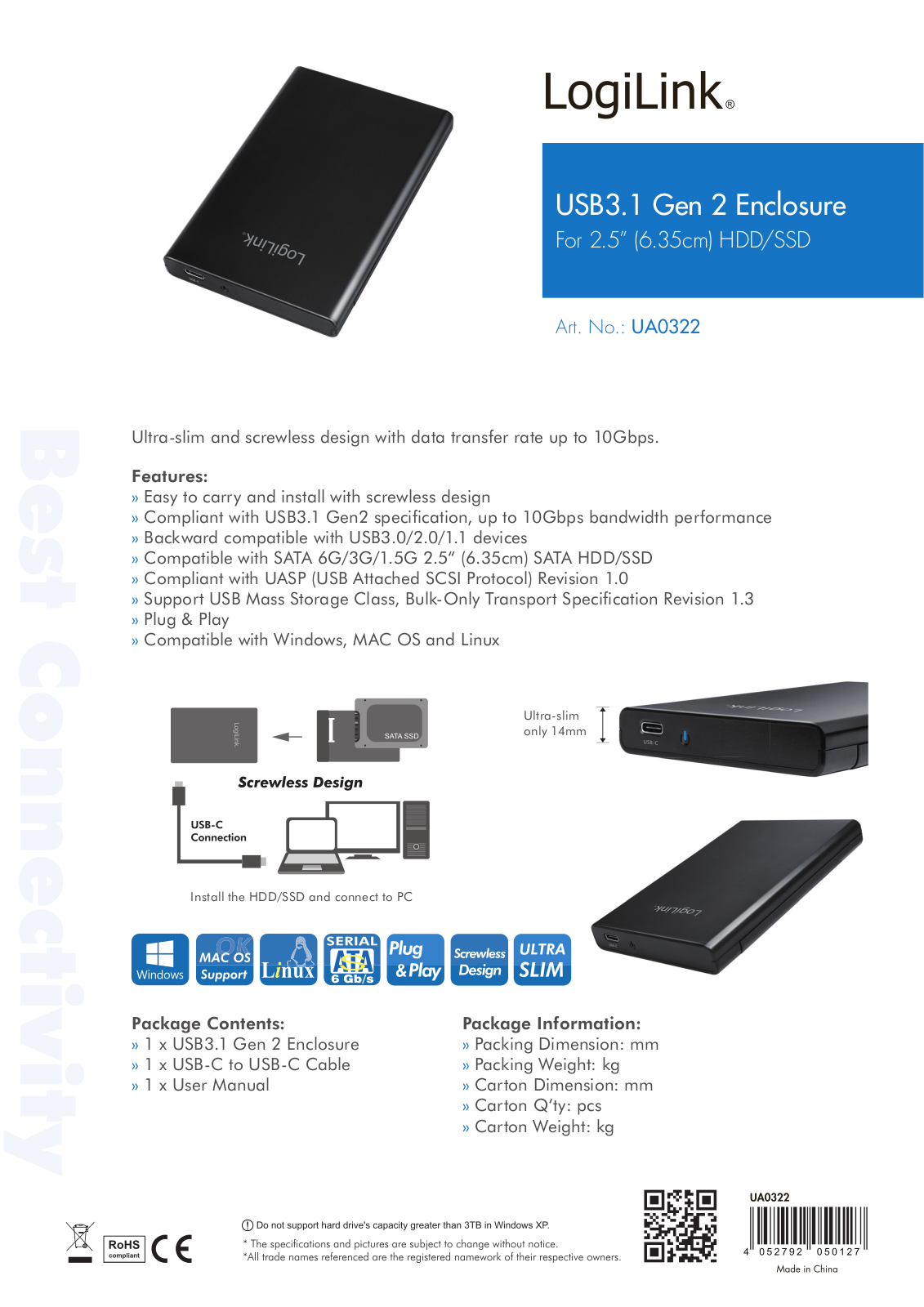 LOGILINK UA0322 Datasheet - ManualMachine.com