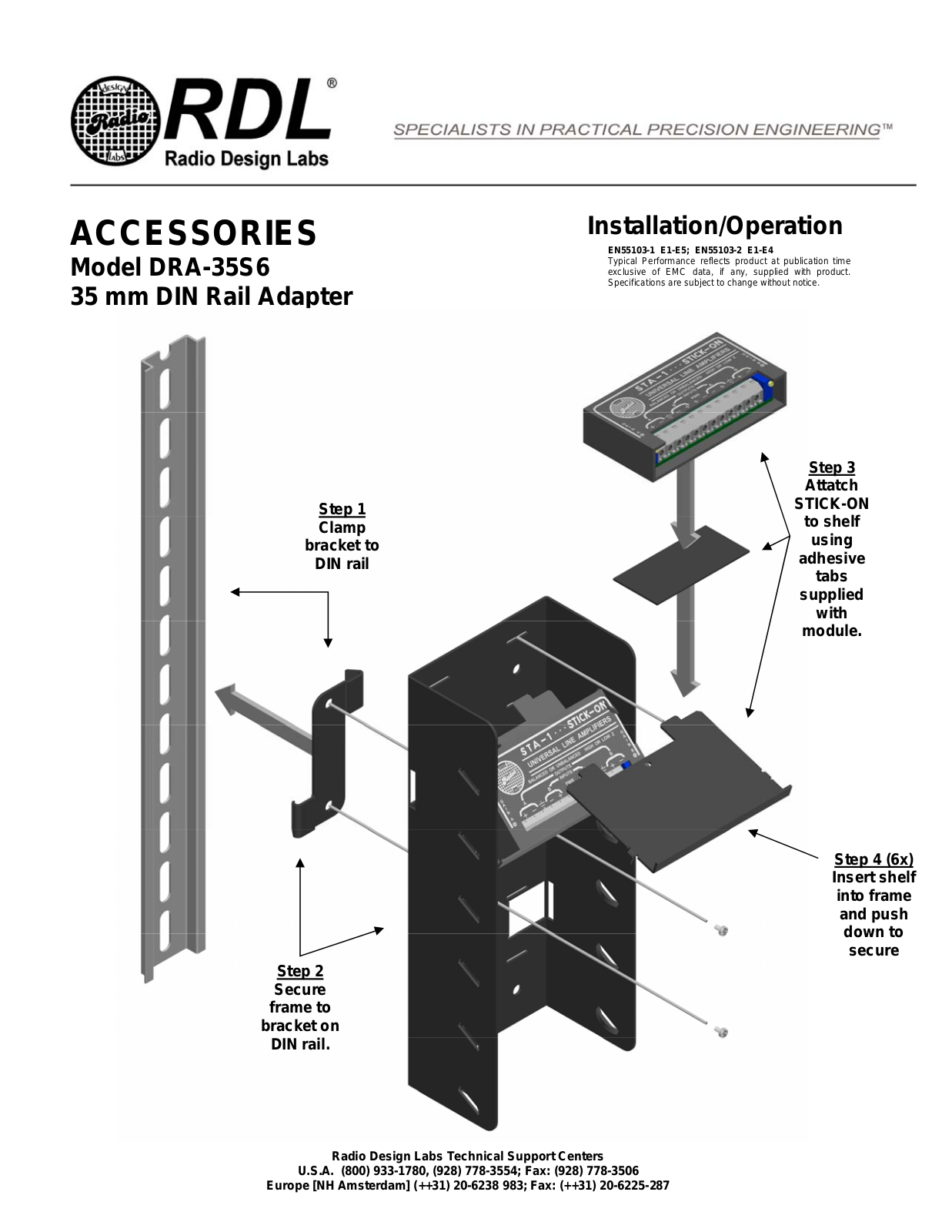 RDL DRA-35S6 Datasheet