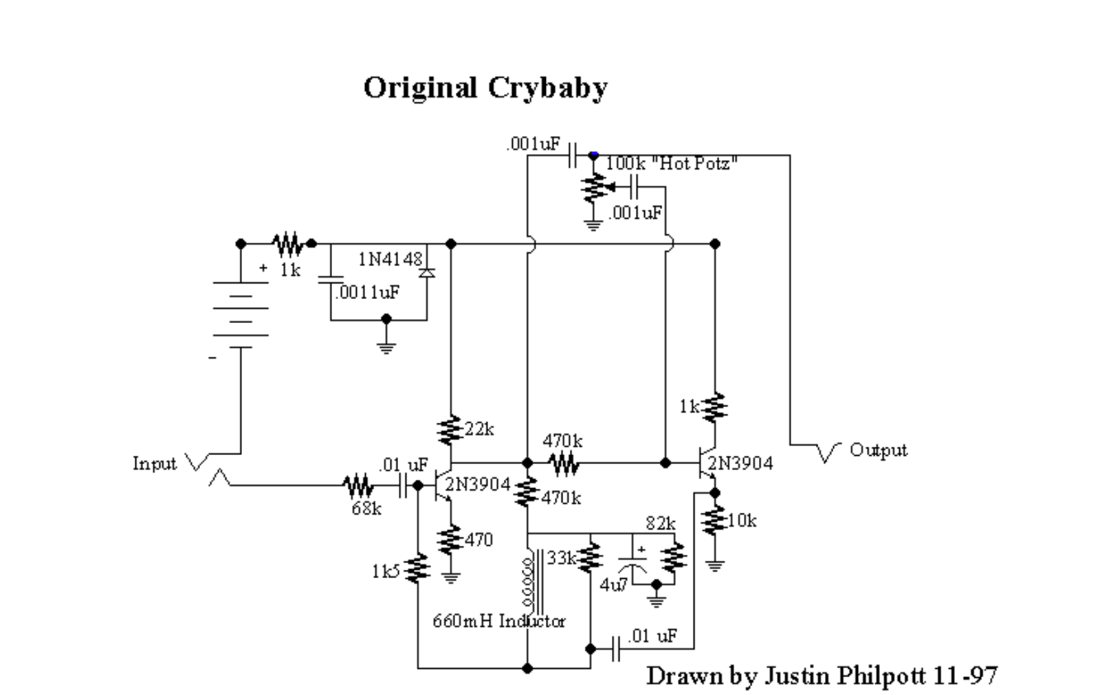 Dunlop crybaby schematic