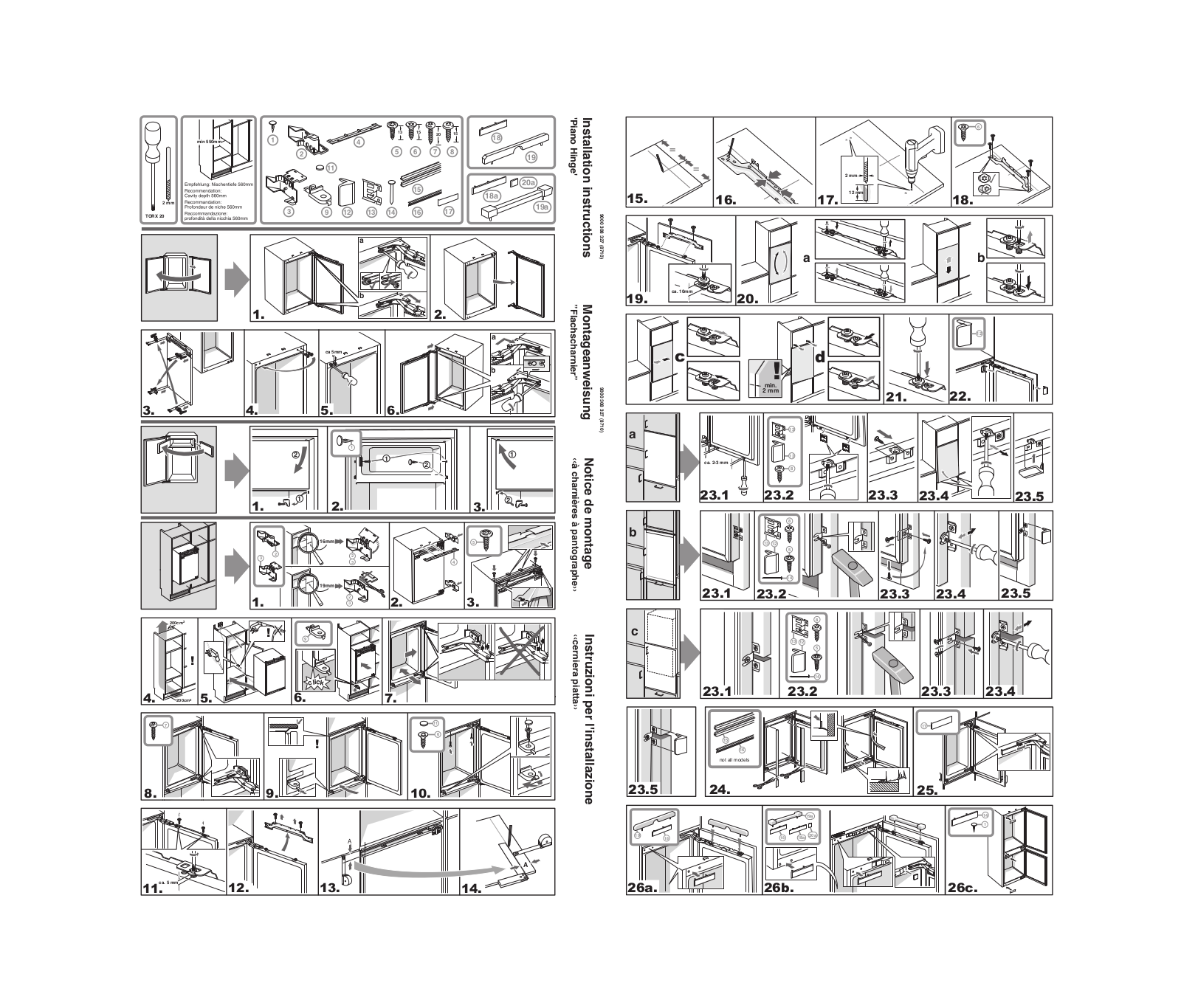 Bosch KIR18A51GB, KIR24A65, KIV 38A51, GID 18A50, KIR38A55GB User Manual