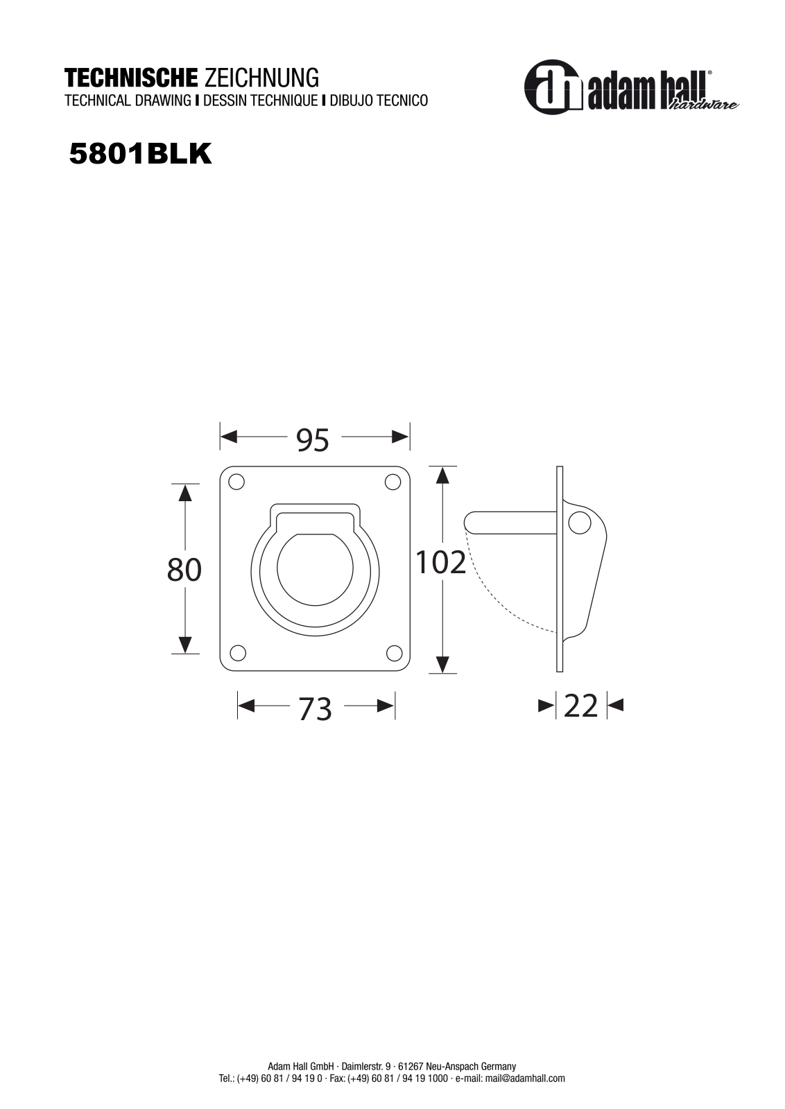 Adam Hall 5801BLK User guide - ManualMachine.com