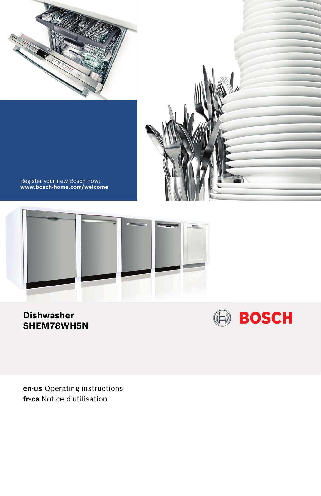 Bosch SHEM78WH5N/29, SHEM78WH5N/30 Owner’s Manual