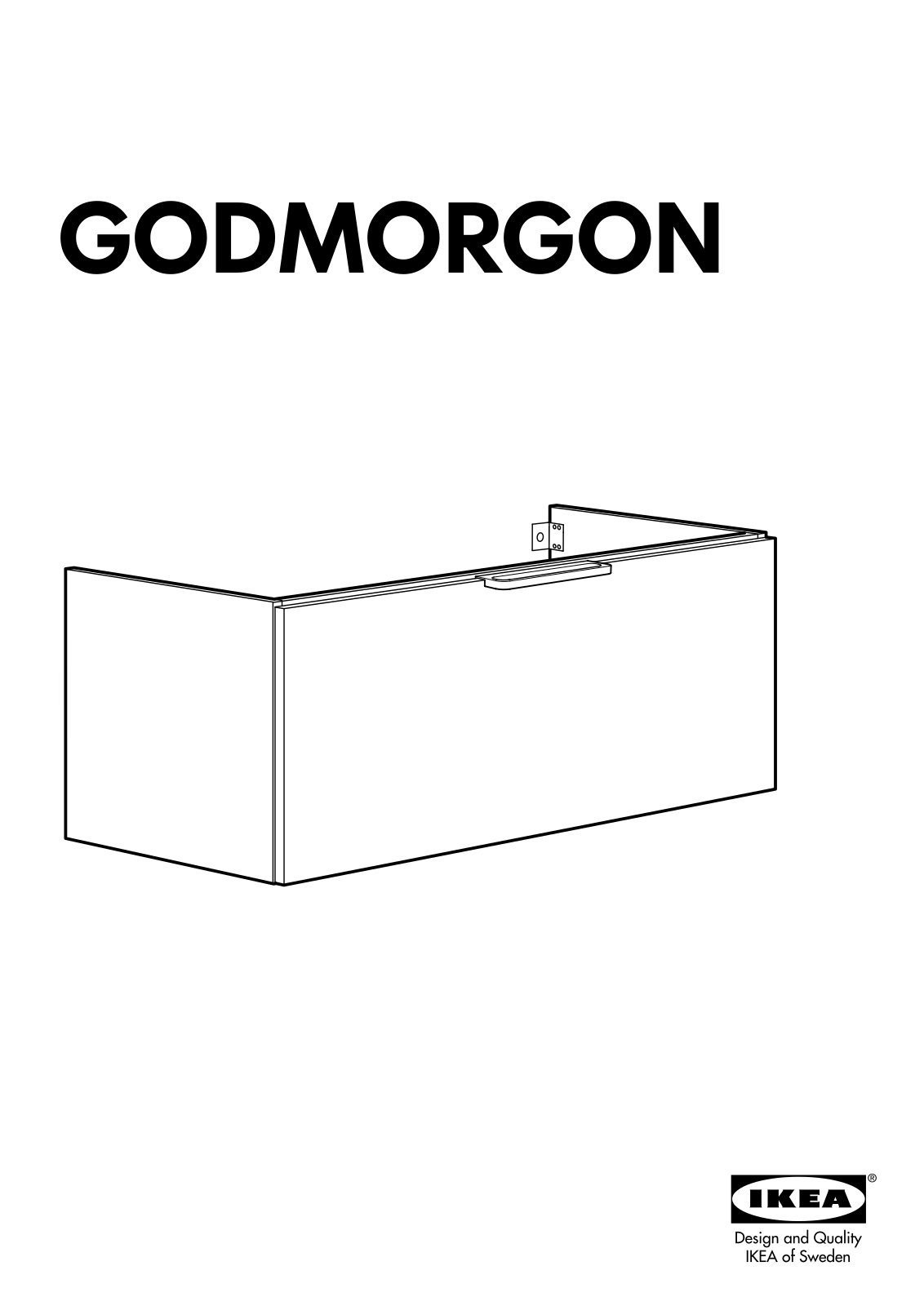 IKEA GODMORGON WASH-STAND W/1 DRW User Manual
