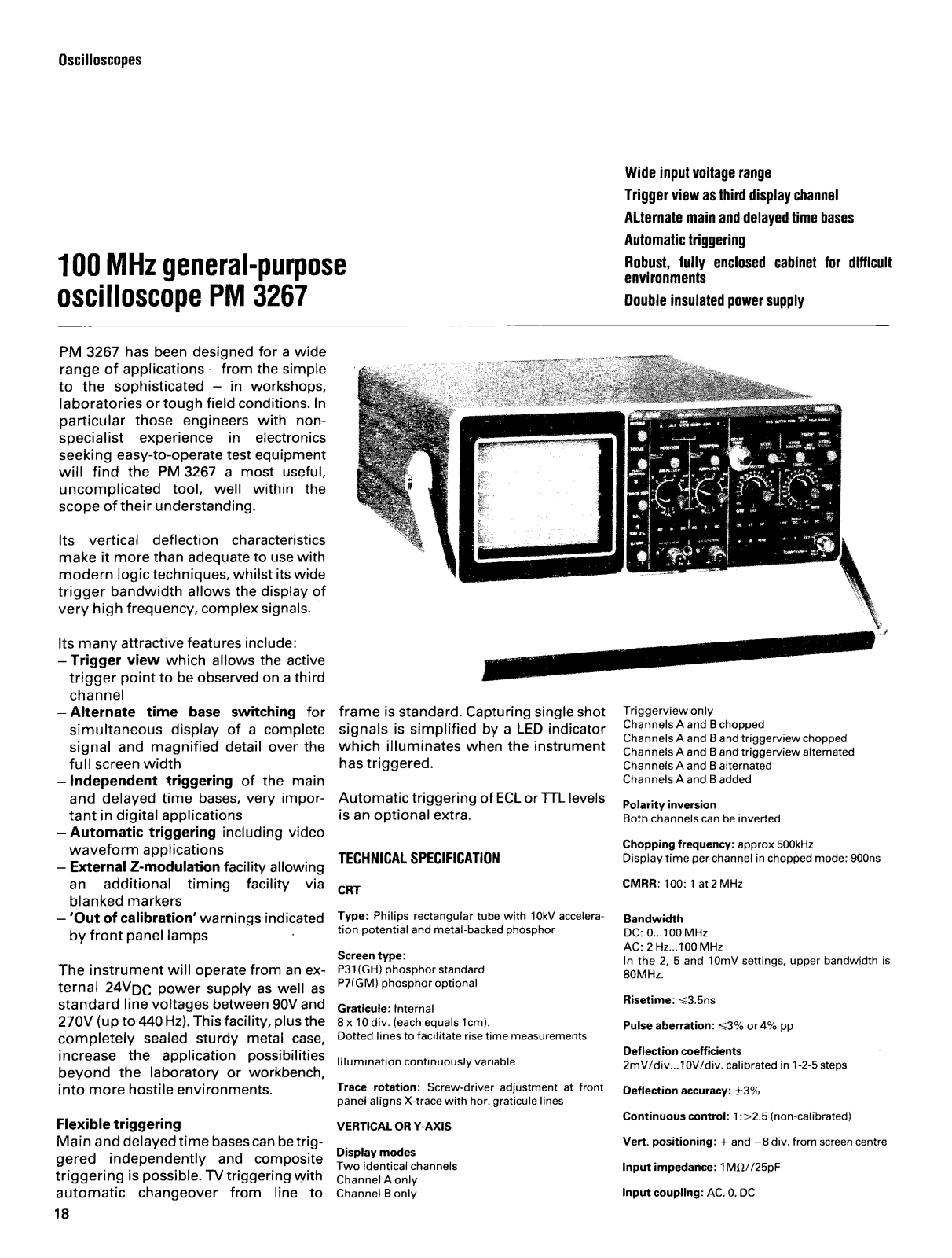 Philips PM 3267 Datasheet