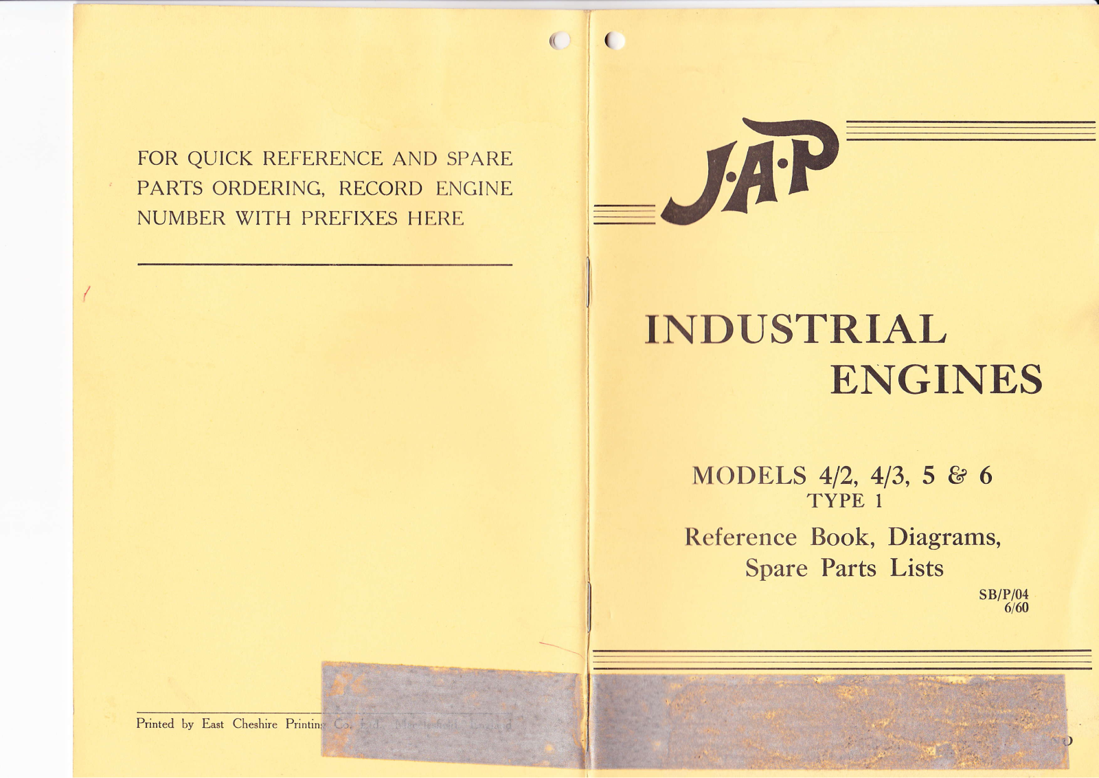 J.A.P 6, 4/2, 4/3, 5 Reference Book, Diagrams, Spare Parts Lists - ManualMachine.com