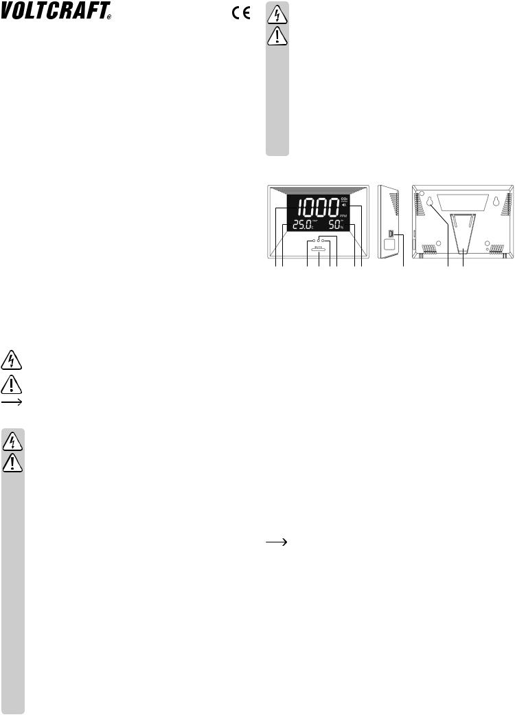 VOLTCRAFT CO-60 User guide