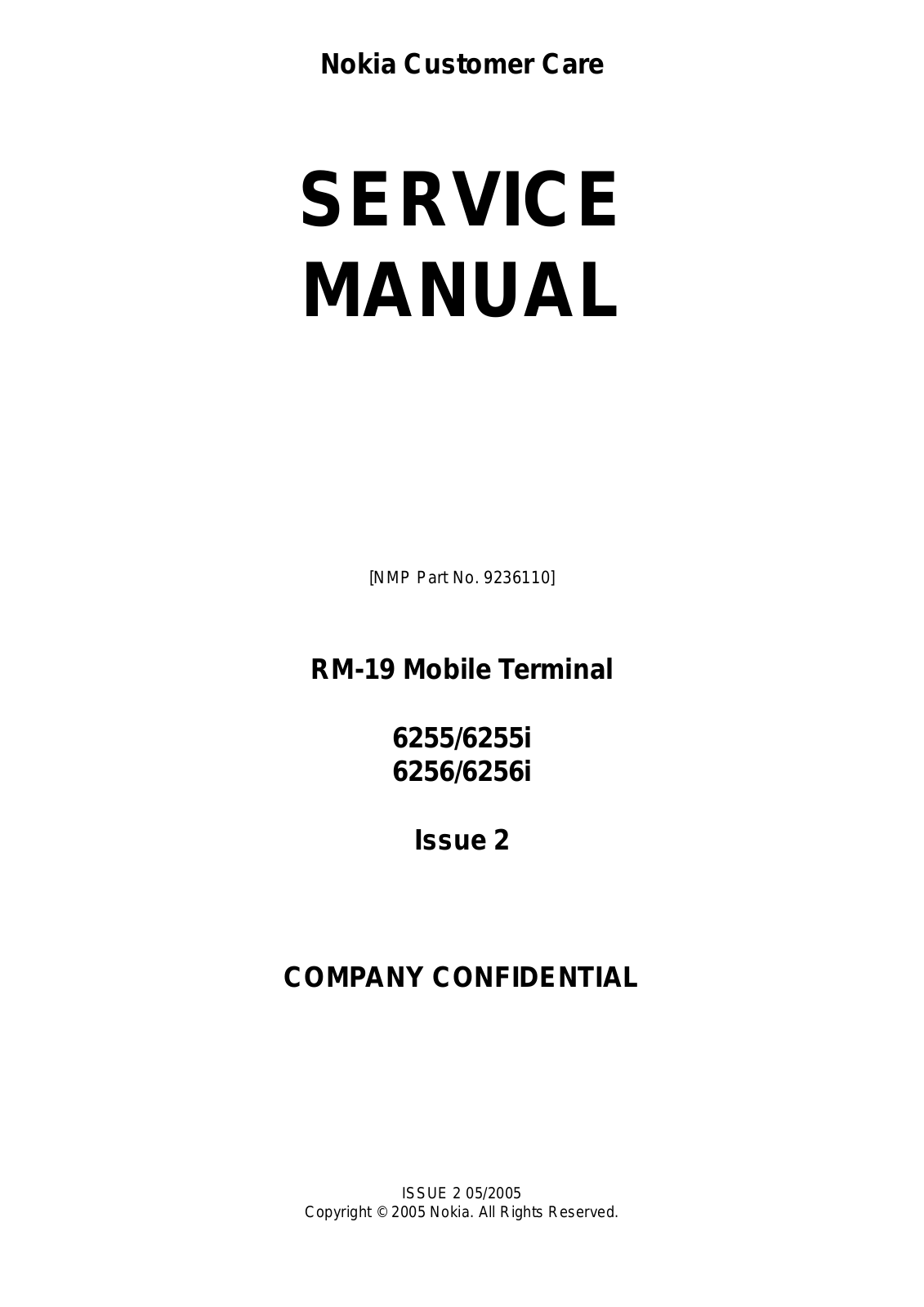 Nokia 6255, 6255i, 6256, 6256i Service manual