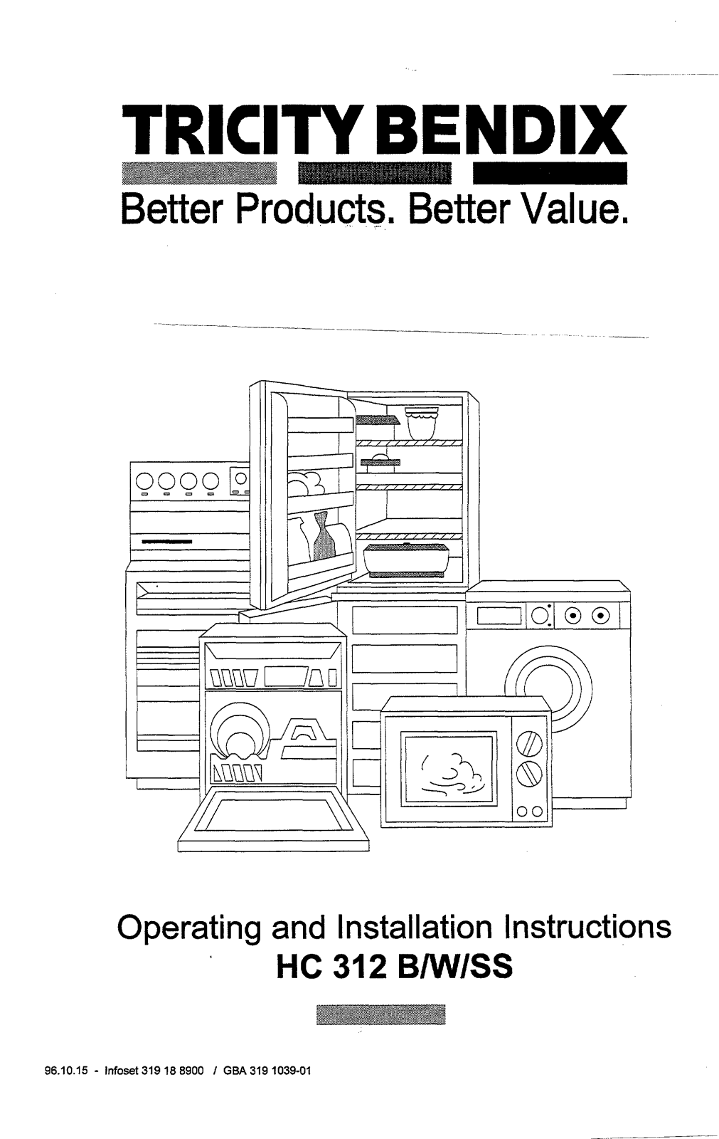 TRICITY BENDIX HC312W, ATB1321, ATB1311 User Manual