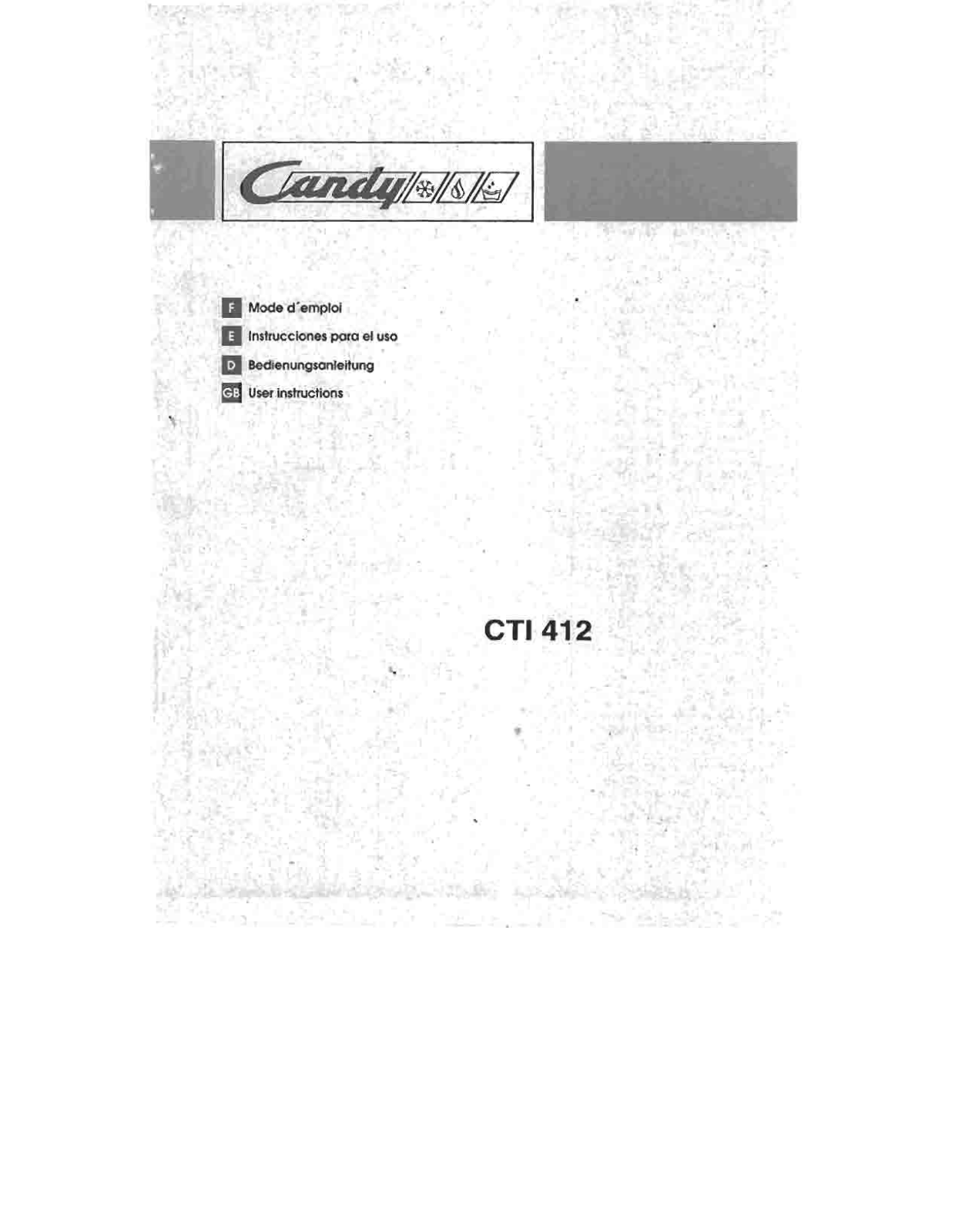 Candy CTI 412 User Manual