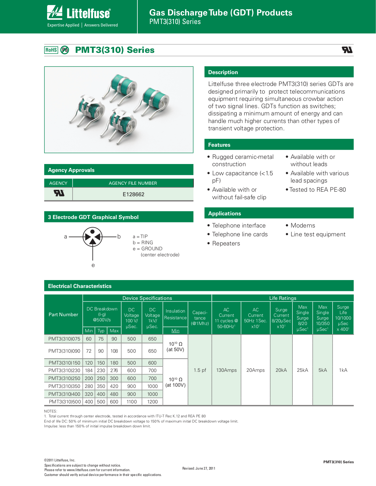 Littelfuse PMT3 User Manual