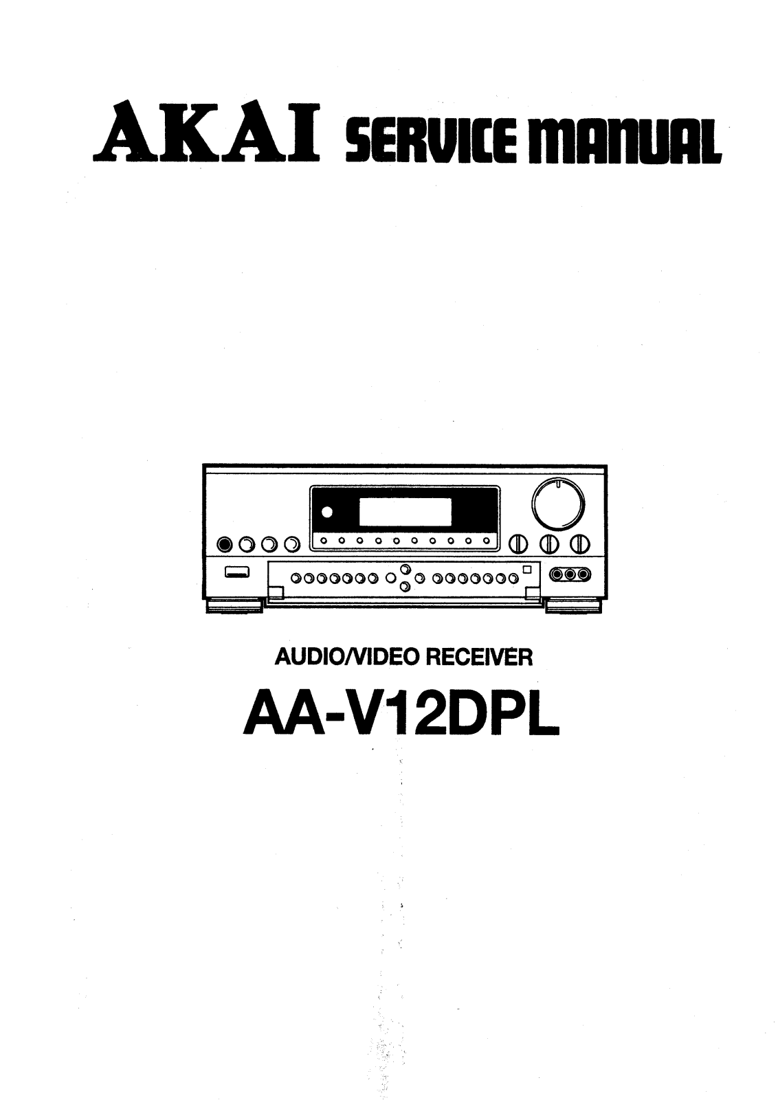 Akai AA-V12-DPL Service Manual