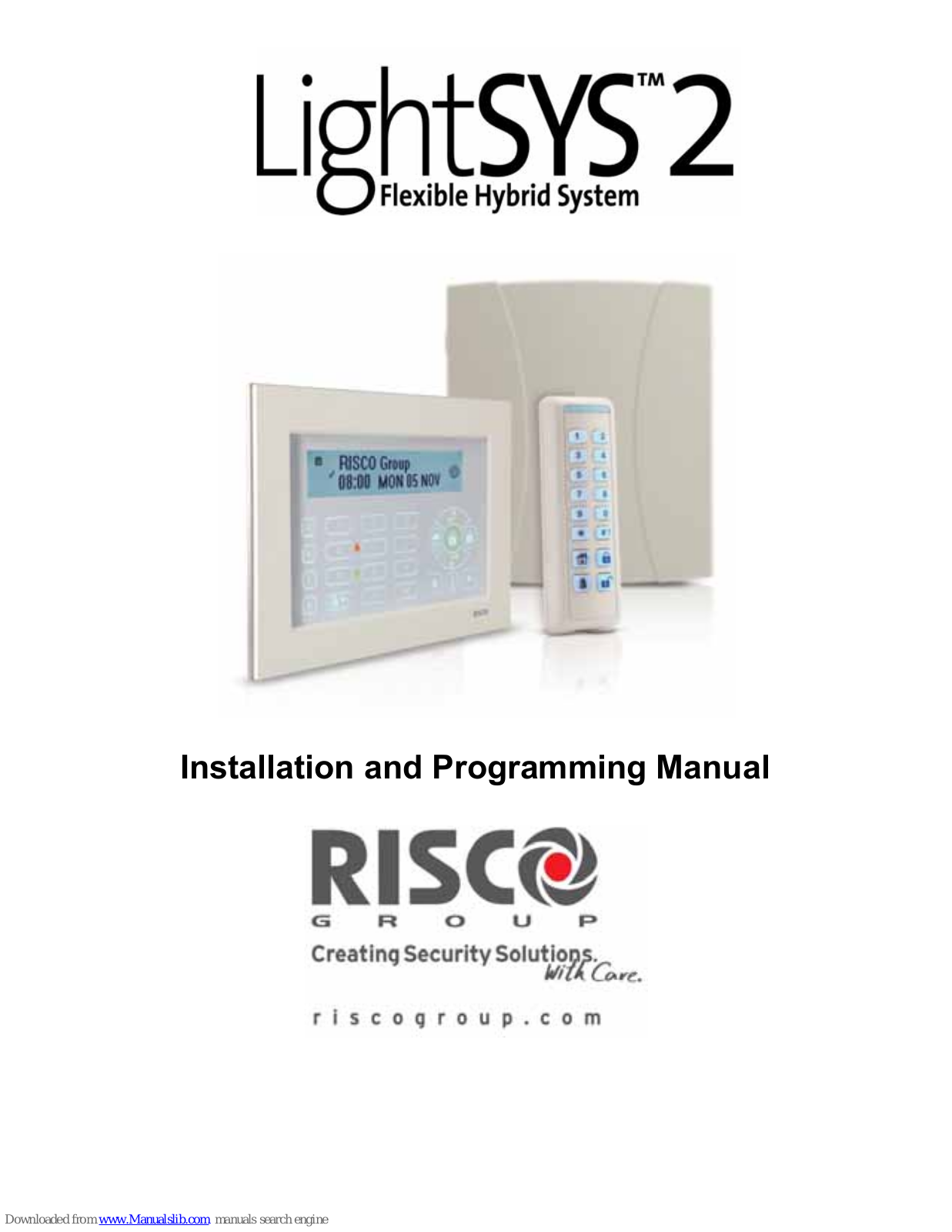 Risco LightSYS 2 Series Installation And Programming Manual