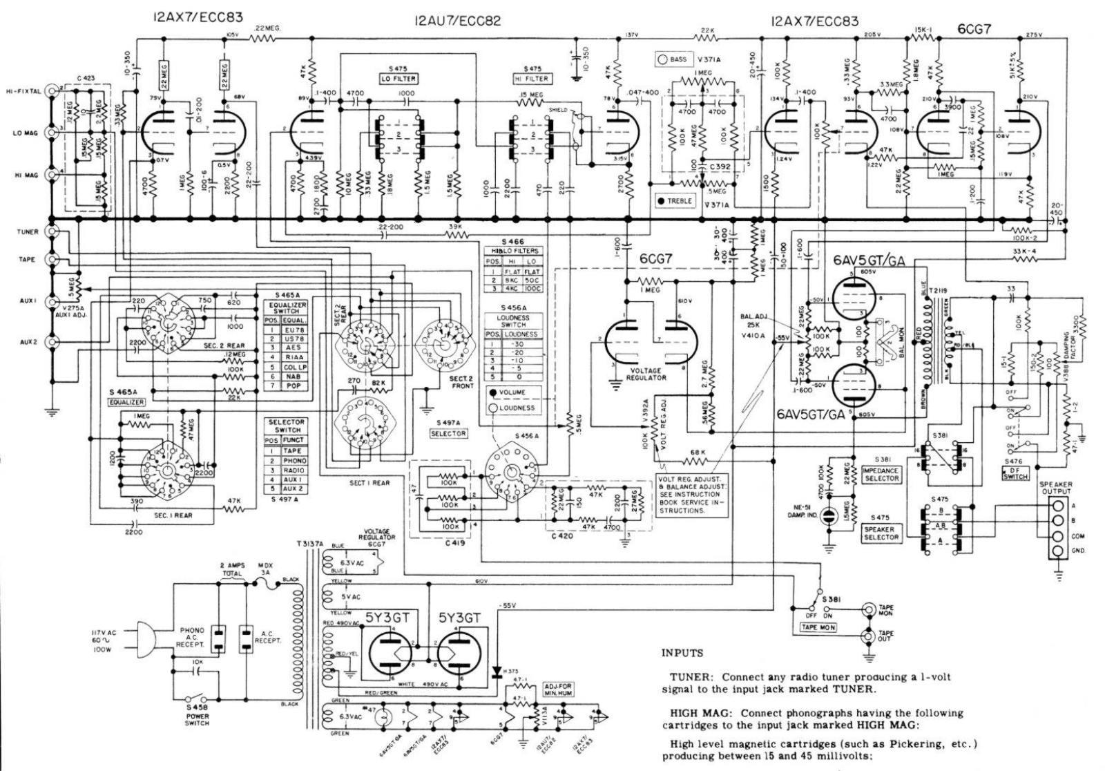 Bogen DB1301 Schematic