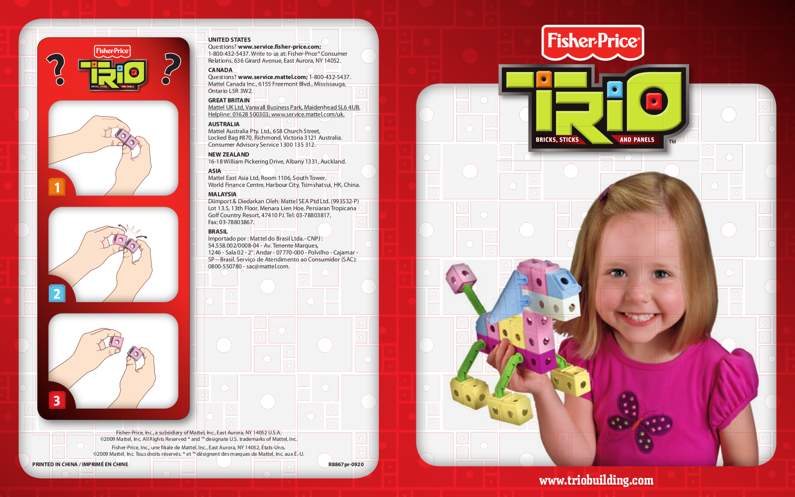 Fisher-Price R8867 Instruction Sheet