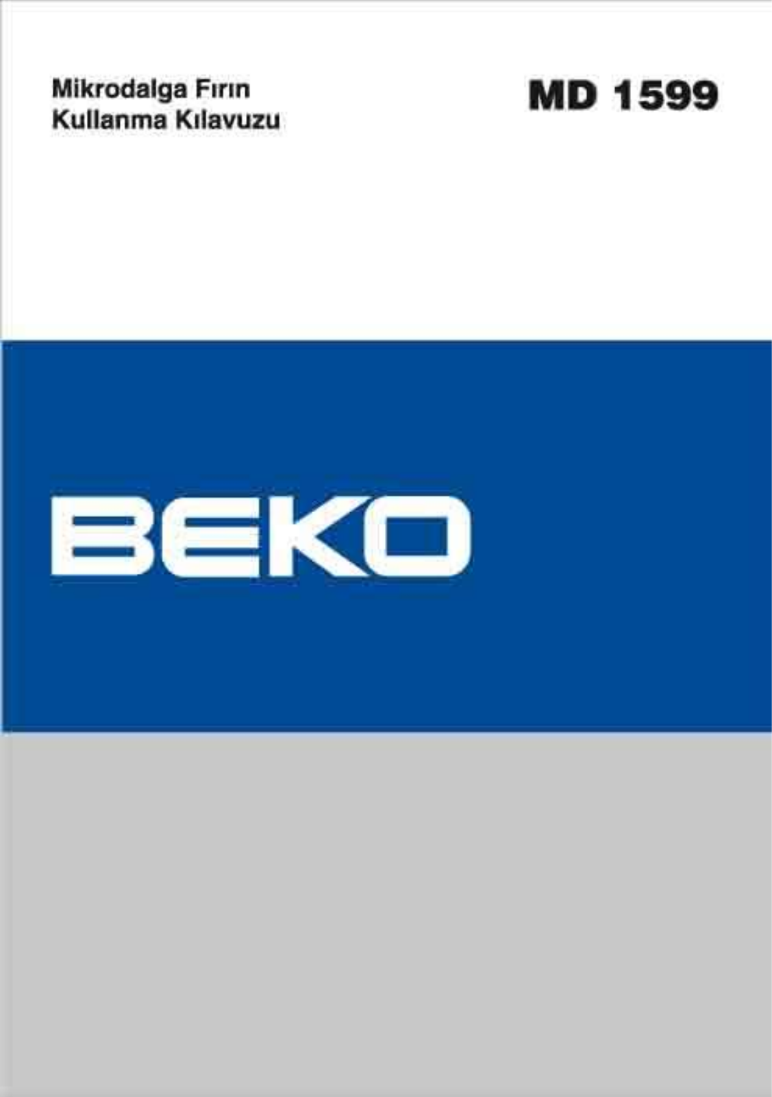 Beko MD 1599 User Manual