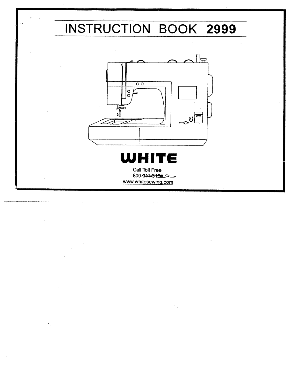 White 2999 User Manual