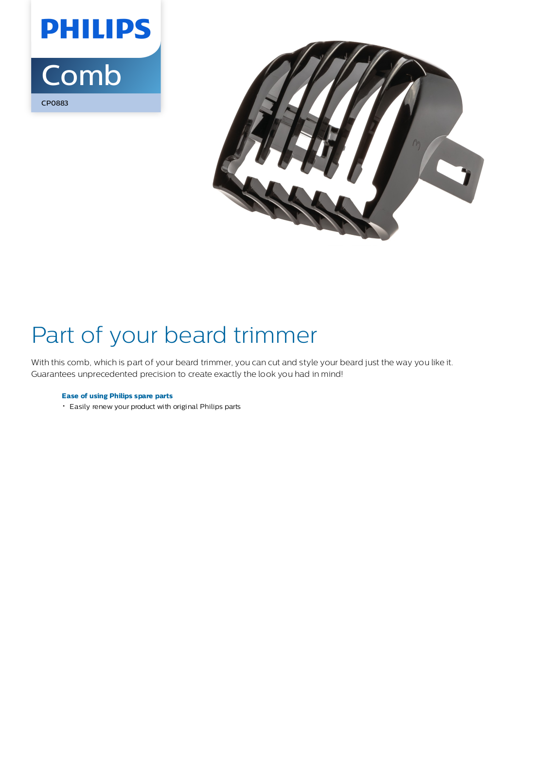Philips CP0883/01 leaflet - ManualMachine.com