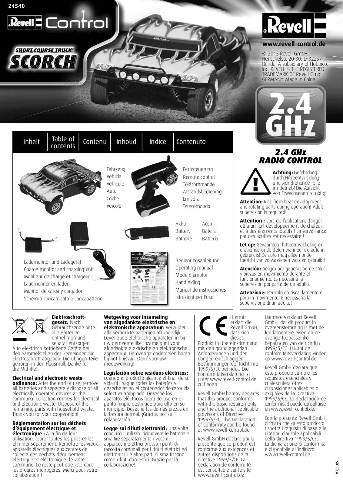 Revell Short Course Truck Scorch User Manual