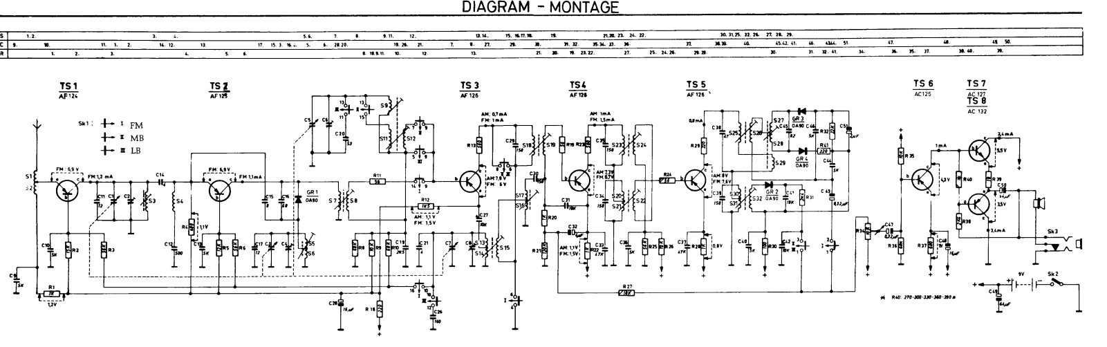 Aristona TR6104 Schematic