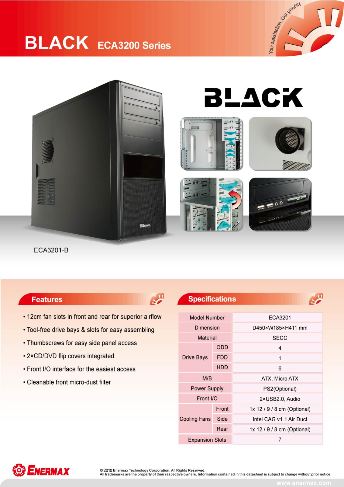 Enermax ECA3201, ECA3200 DATASHEET