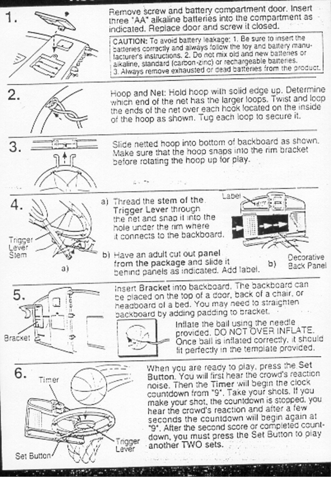 HASBRO Nerf Shot Clock Basketball User Manual