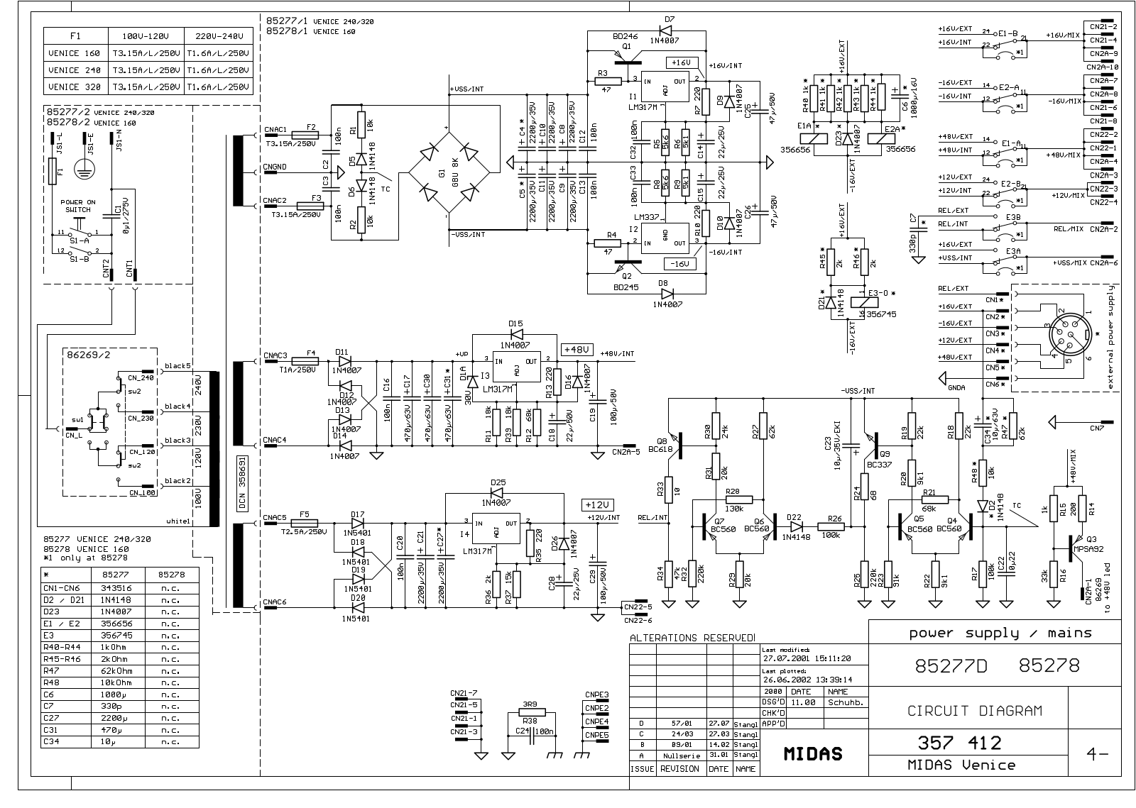 Midas 85277d User Manual