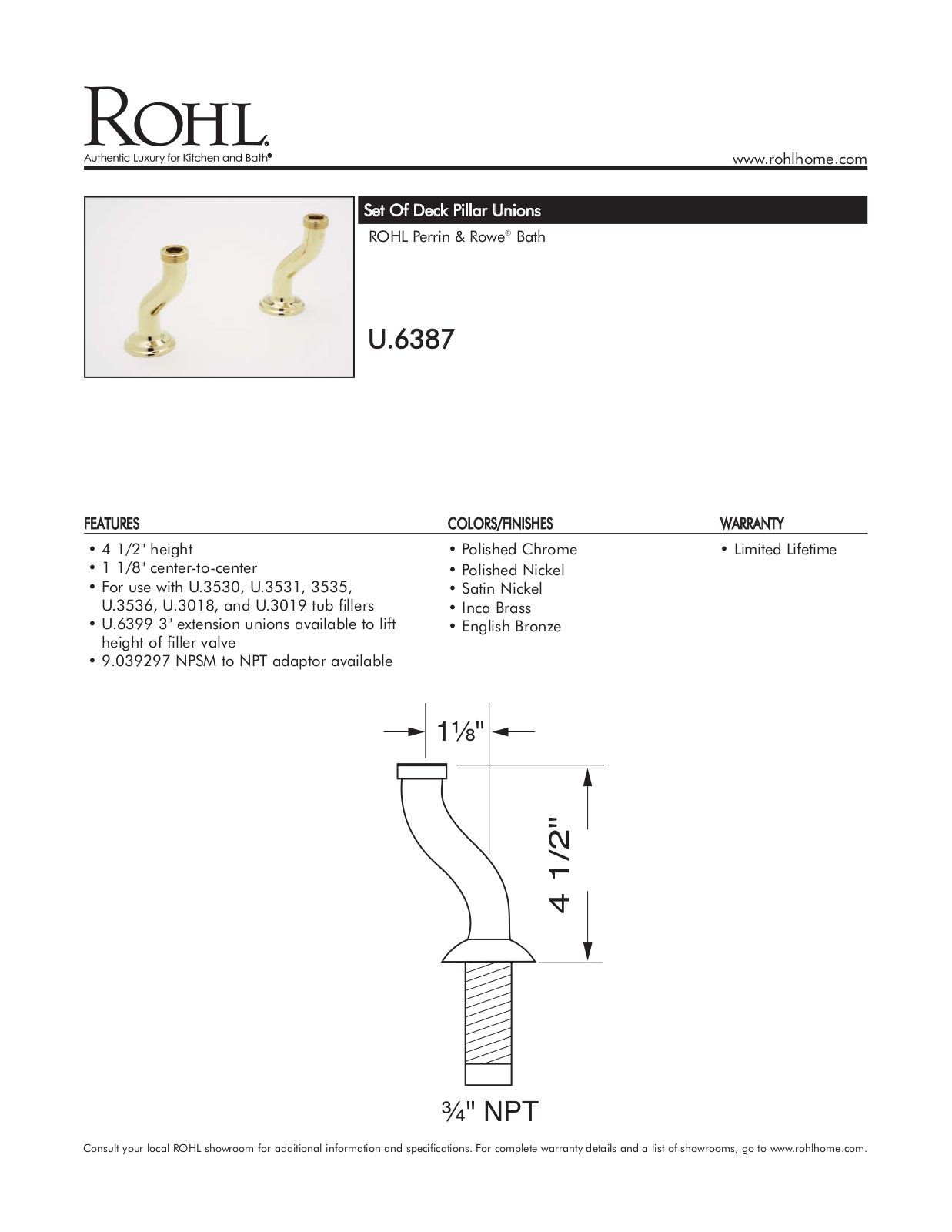 Perrin & Rowe PRWE1183 Specifications - ManualMachine.com