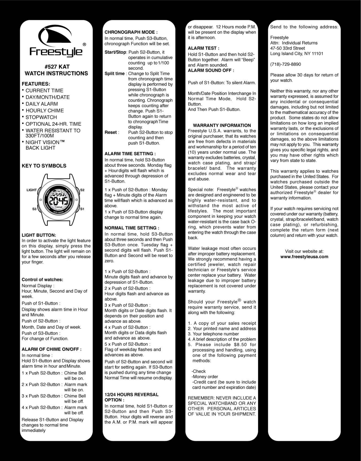 Freestyle 527 User Manual