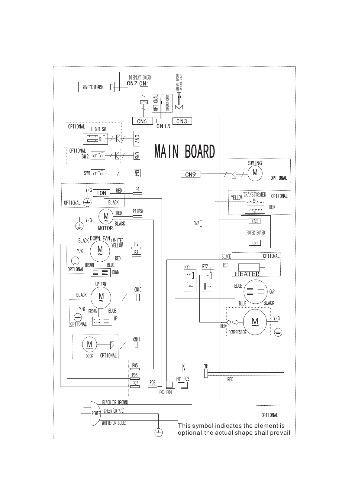 Frigidaire FFPA1222R1, FFPA1422R1, FFPH1222R1, FFPH1422R1 Wiring diagram