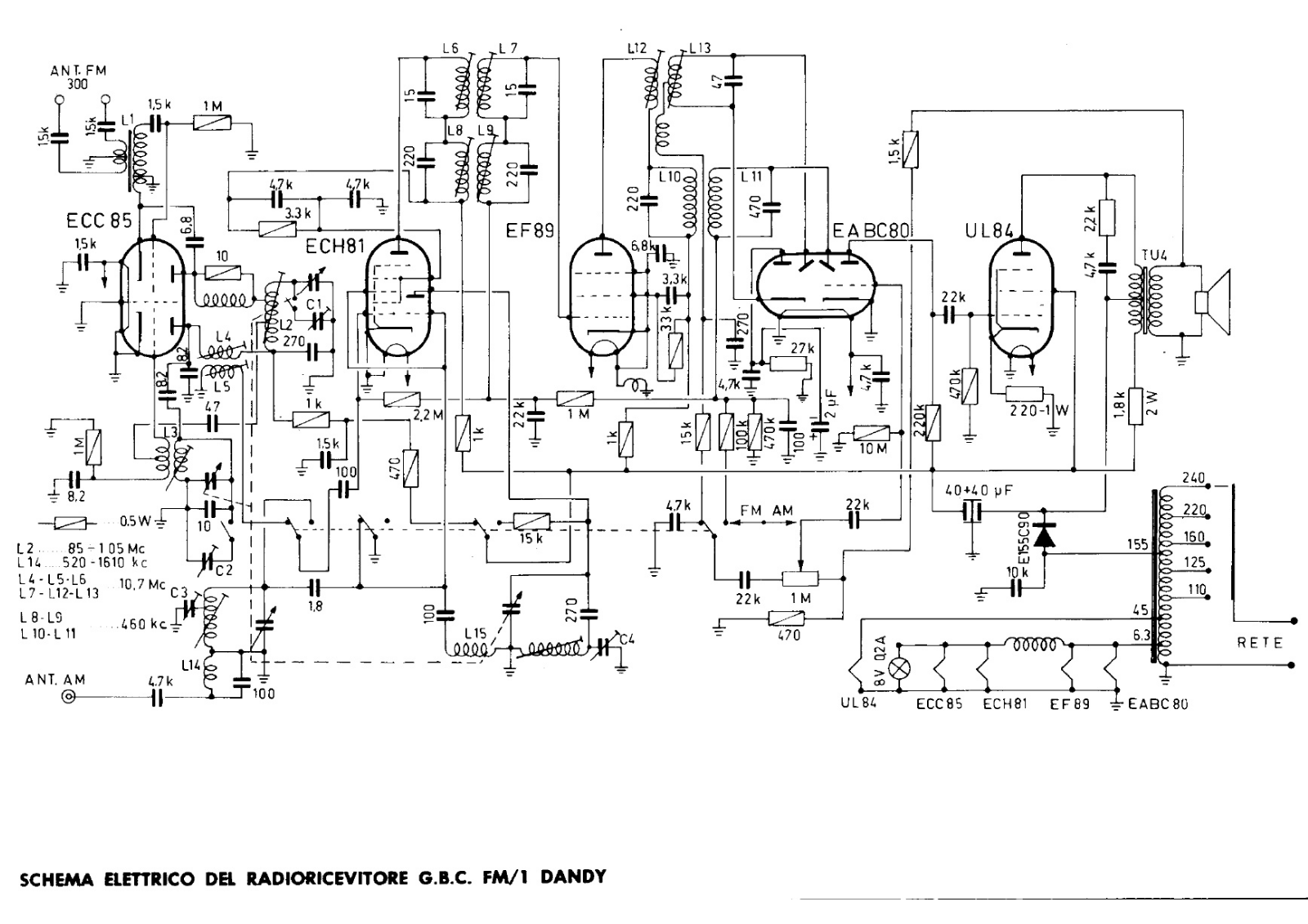 GBC fm 1 schematic