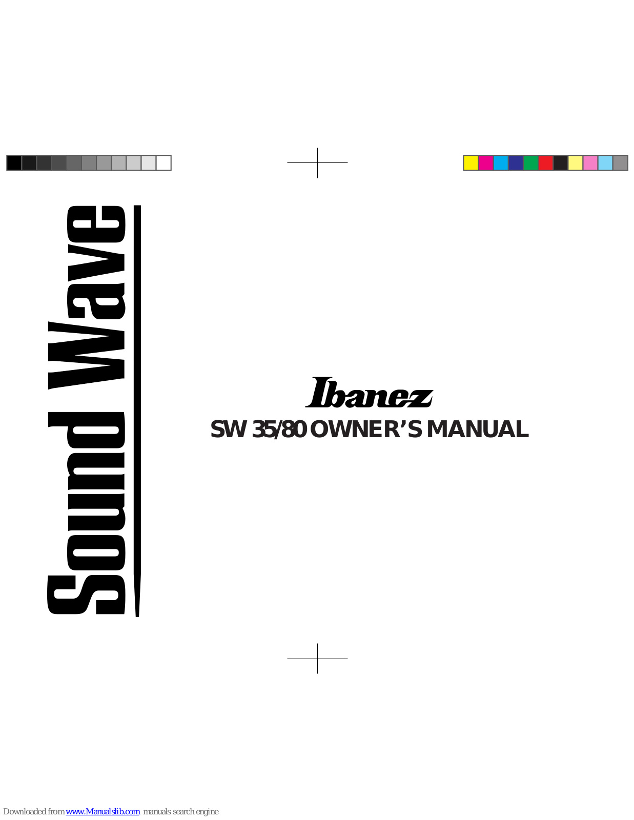 Ibanez SW35 Owner's Manual