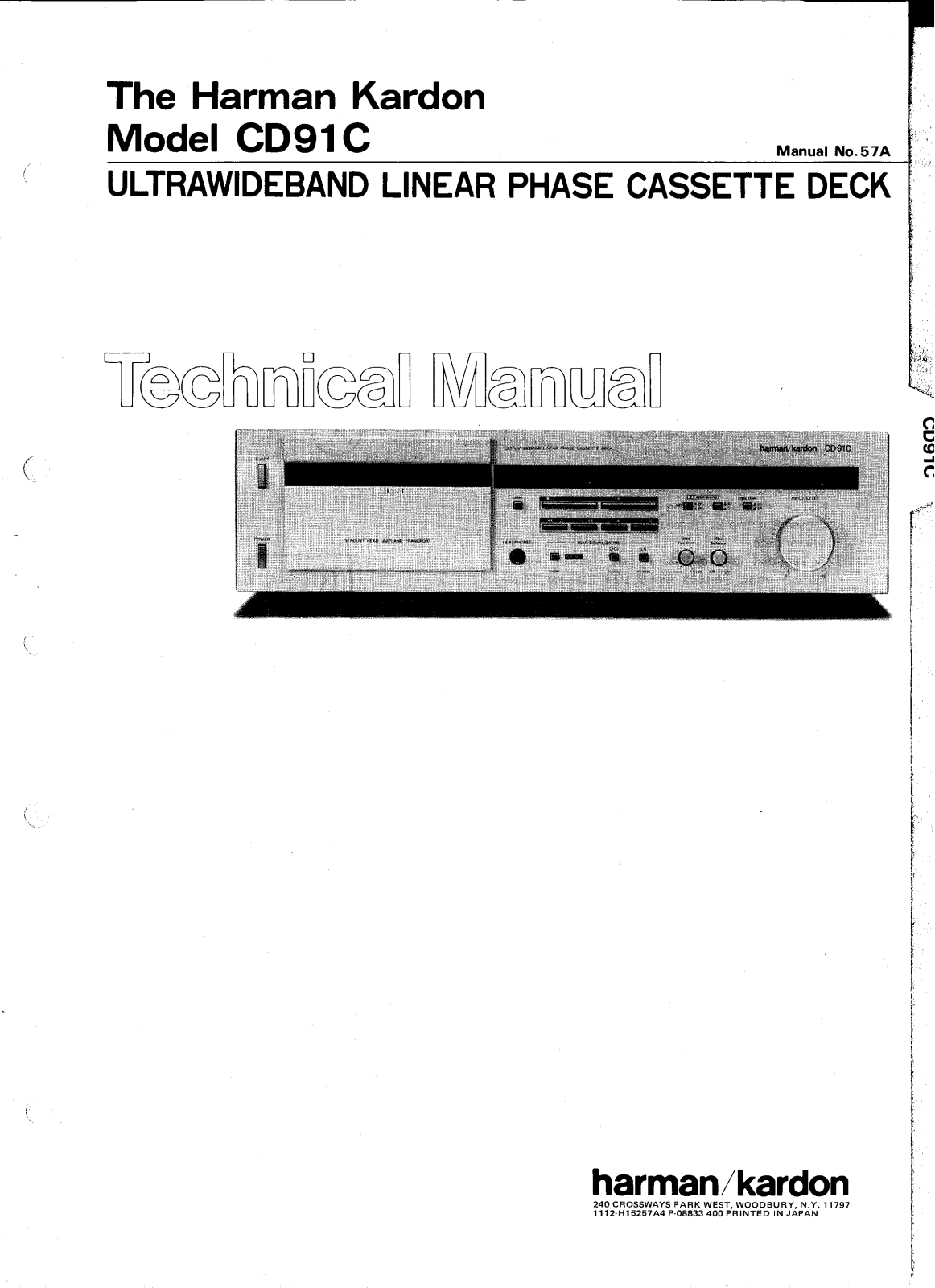 Harman Kardon CD-91-C Service Manual