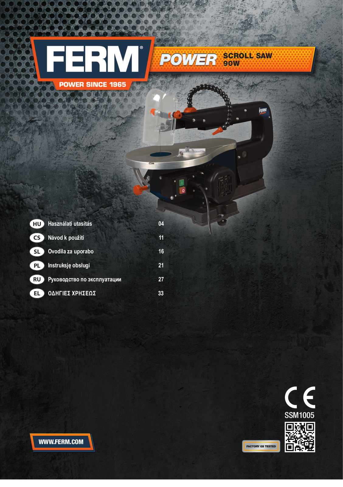 Ferm SSM1005 User guide