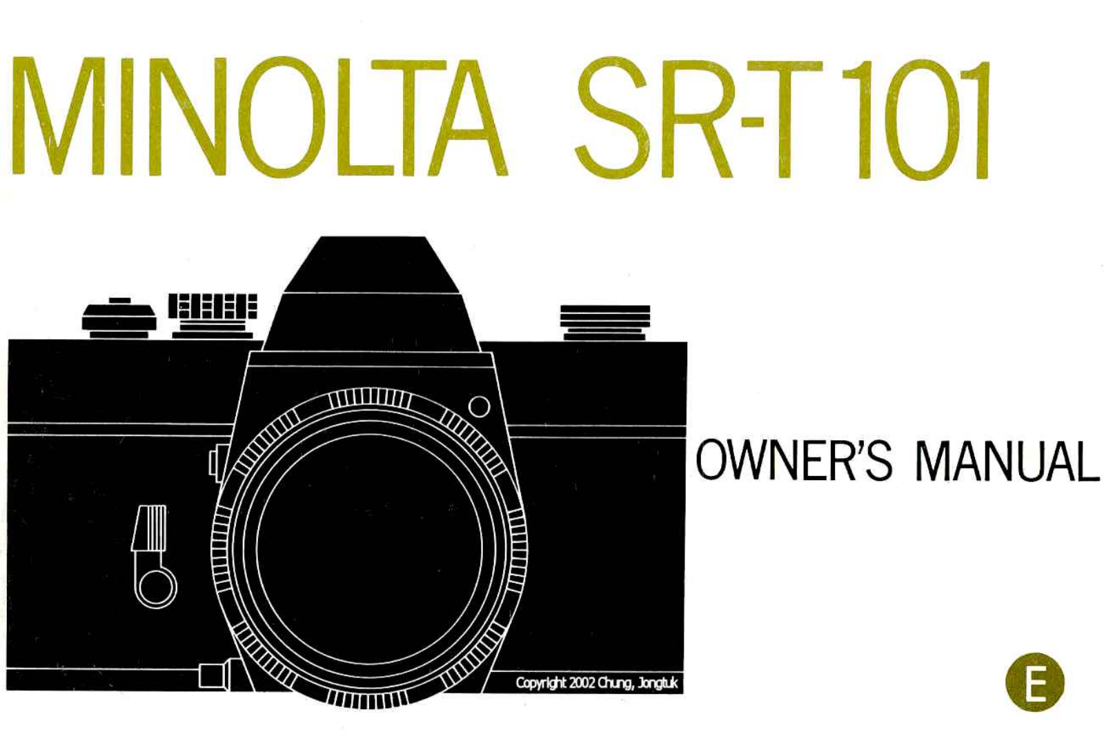MINOLTA SR-T 101 Owner's Manual