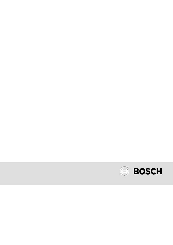 Bosch MUZ8FW1 operation manual