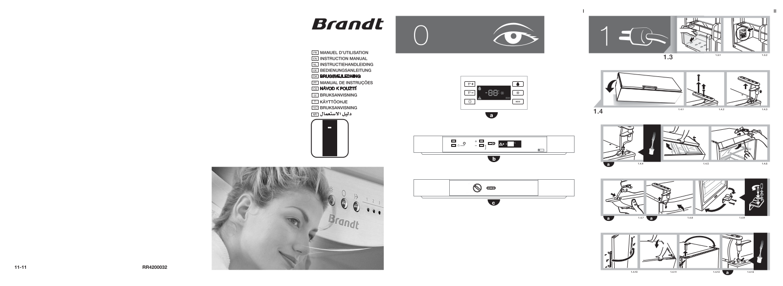 BRANDT BFL2372BW, BFL2352BW, BFL2372BX User Manual