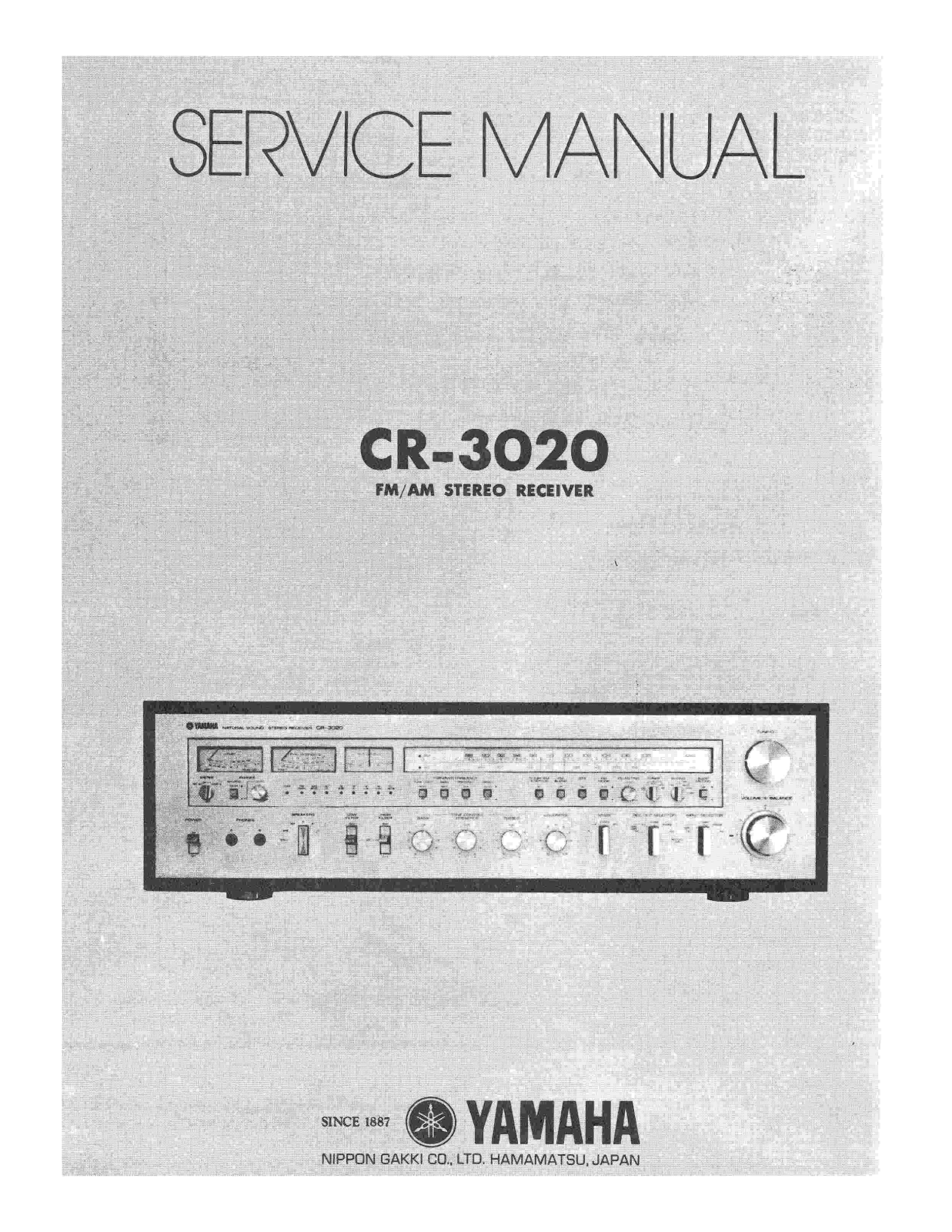 Yamaha CR-3020 Service manual