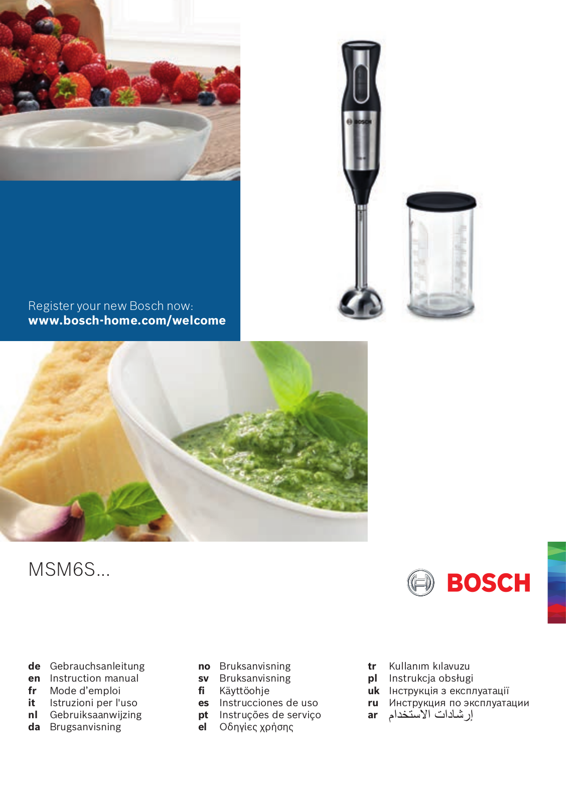 Bosch MSM 6 S 50 B User Manual