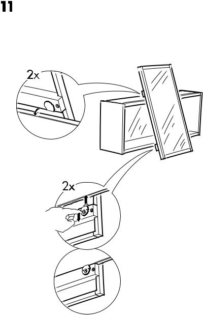 IKEA MOLGER MIRROR CABINET Assembly Instruction