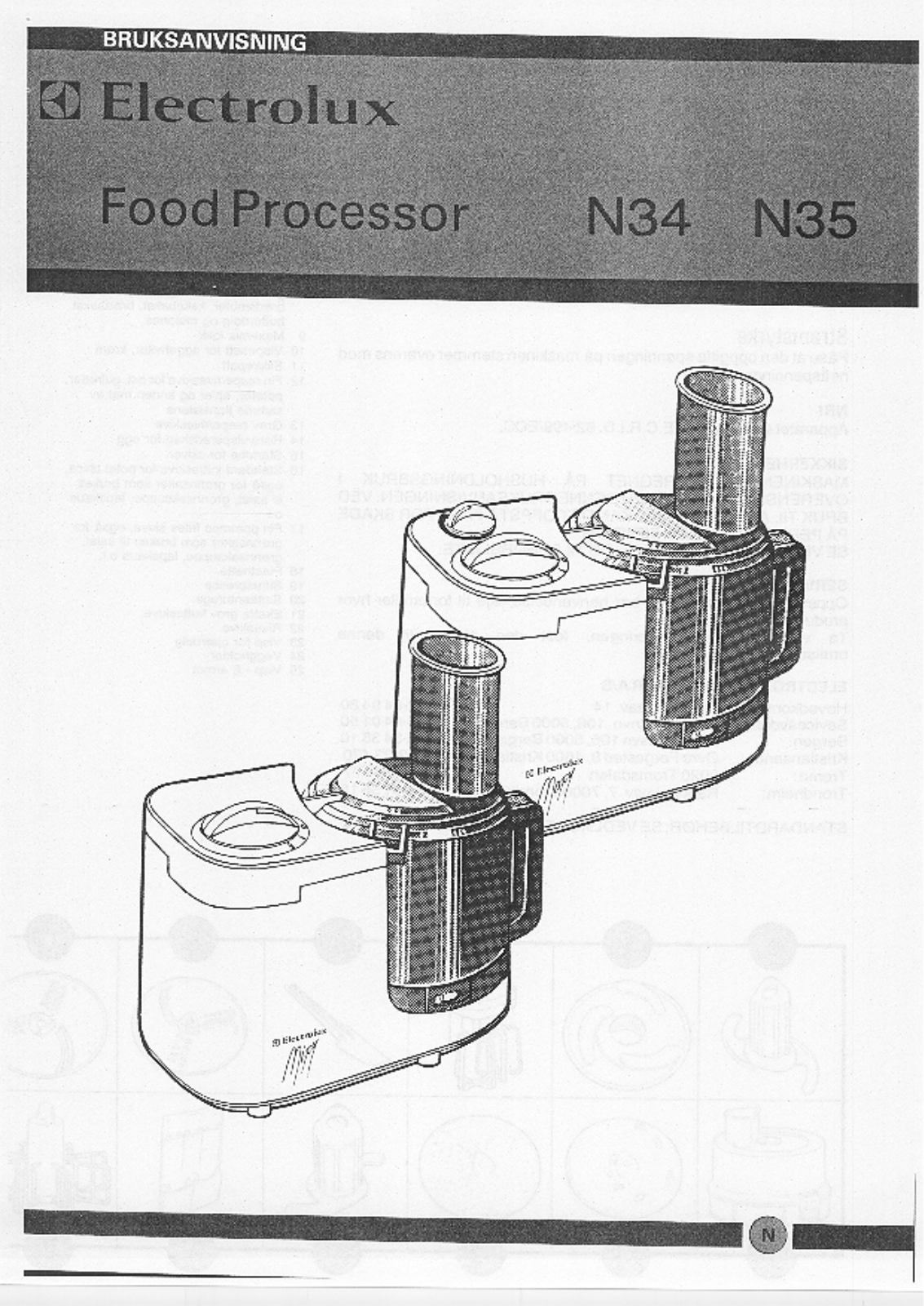 AEG N35, N34 User Manual