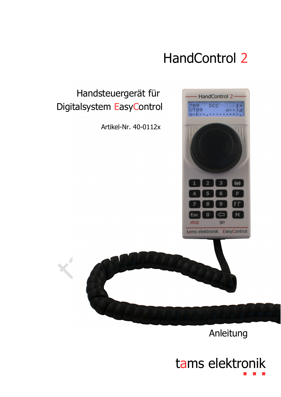 TAMS Elektronik HandControl 2 User manual