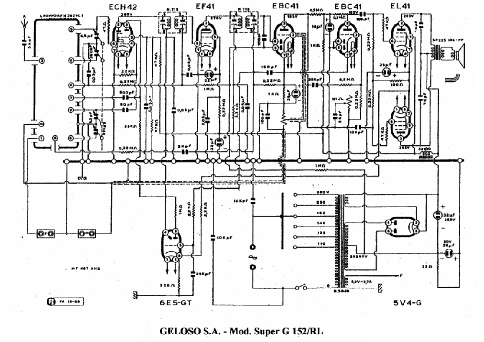 Geloso g152 rl schematic