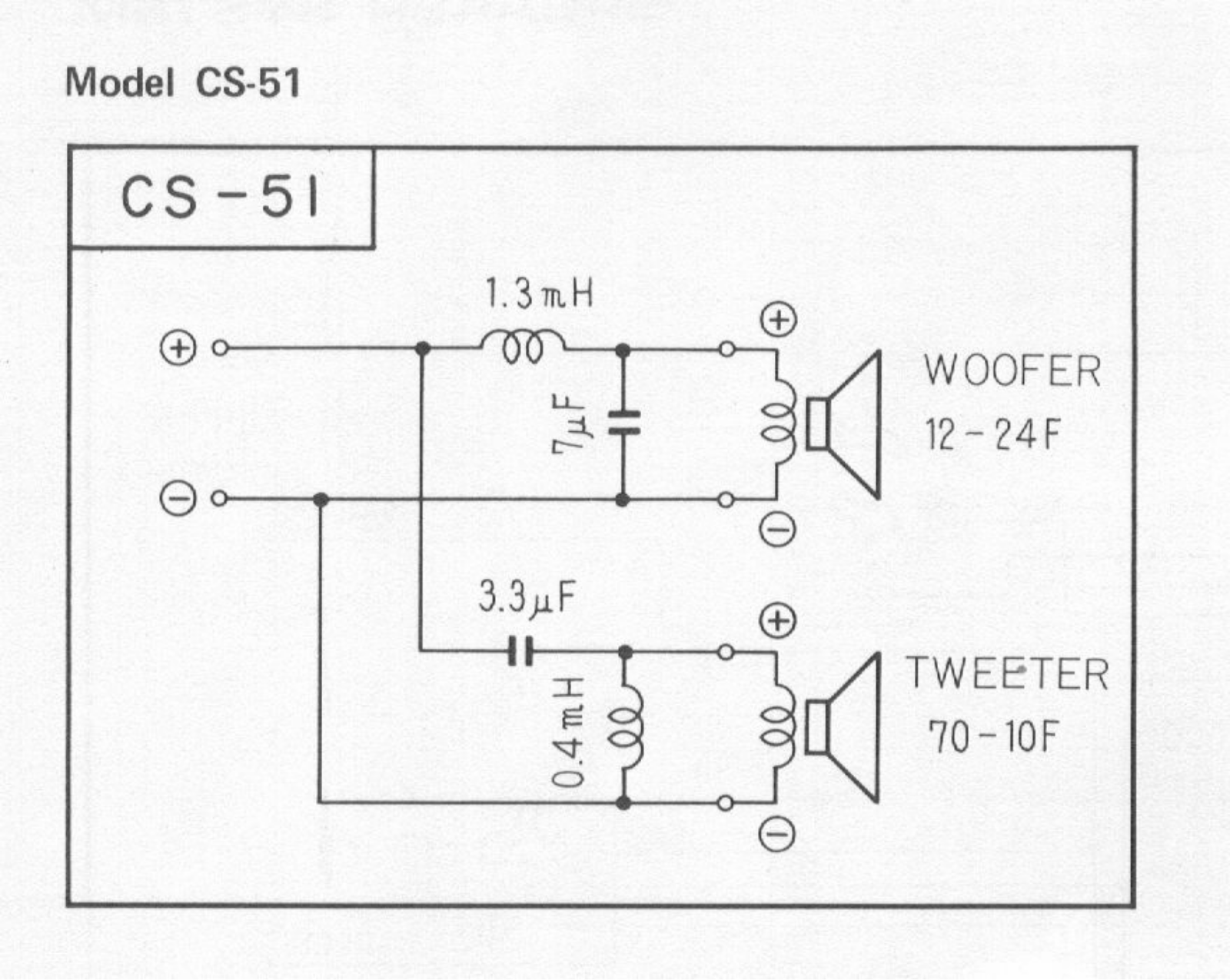 Pioneer CS-51 Schematic