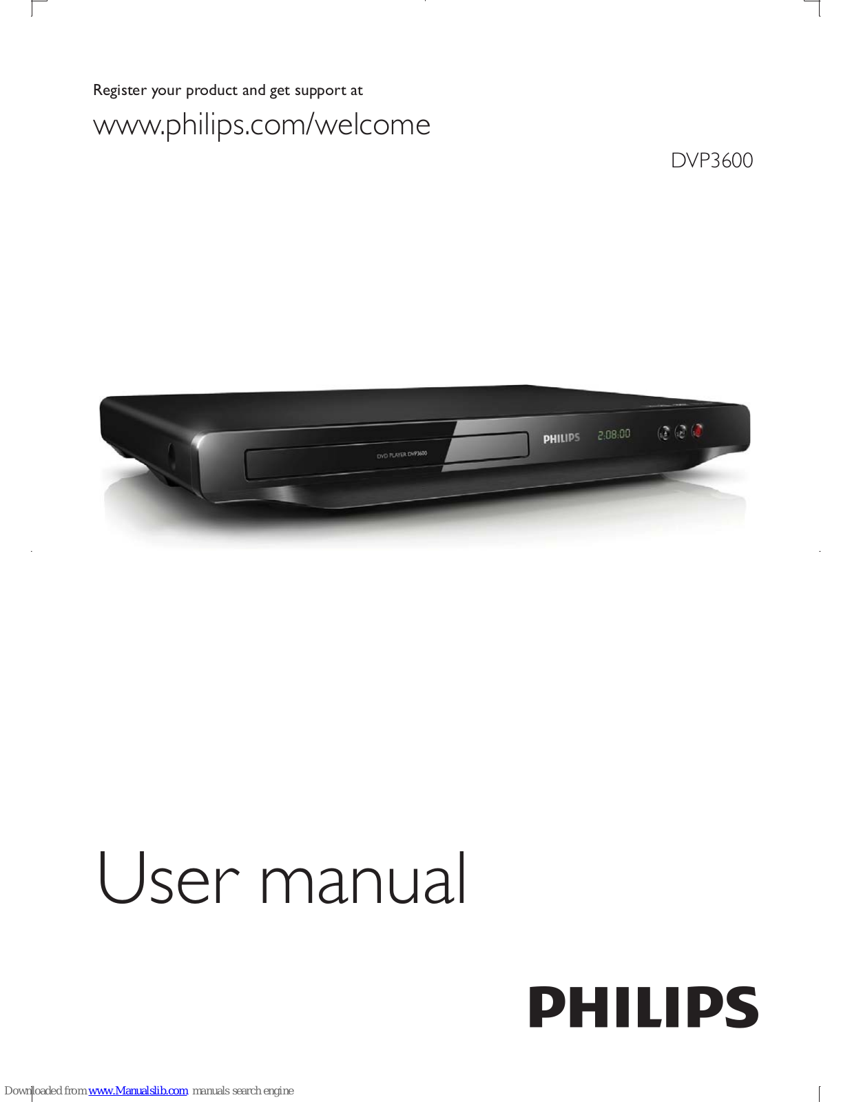 Philips DVP3600/55 User Manual